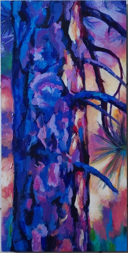 Pine in Chroma Yellow Blue Stacie Rae Pedrick Art Approach Ocala - Permission for Use Require