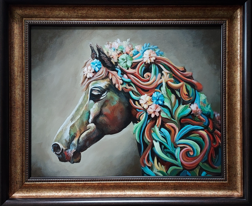 Floral Horse Stacie Rae Pedrick ArtApproachOcala